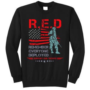 Red Friday Military  Remember Everyone Deployed Sweatshirt