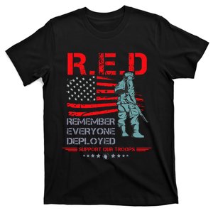 Red Friday Military  Remember Everyone Deployed T-Shirt