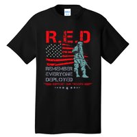 Red Friday Military  Remember Everyone Deployed Tall T-Shirt