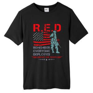 Red Friday Military  Remember Everyone Deployed Tall Fusion ChromaSoft Performance T-Shirt