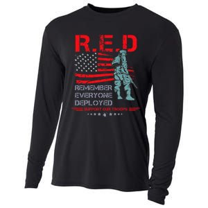 Red Friday Military  Remember Everyone Deployed Cooling Performance Long Sleeve Crew