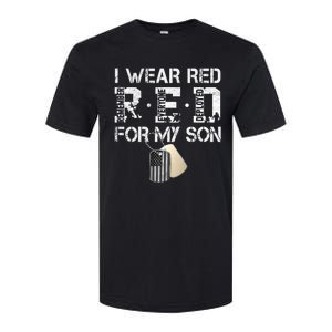 Red Friday Military Mom Gift I Wear Red On Friday For My Son Softstyle CVC T-Shirt