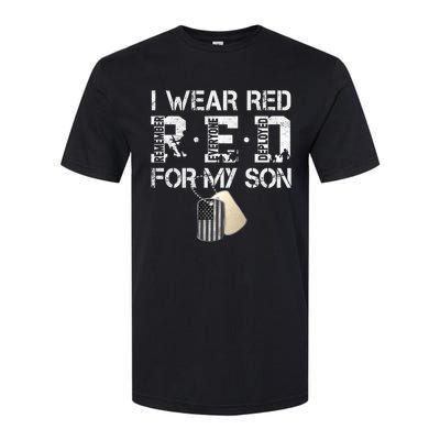 Red Friday Military Mom Gift I Wear Red On Friday For My Son Softstyle CVC T-Shirt