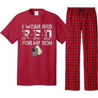 Red Friday Military Mom Gift I Wear Red On Friday For My Son Pajama Set