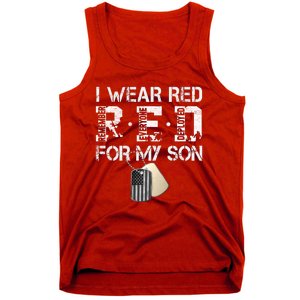 Red Friday Military Mom Gift I Wear Red On Friday For My Son Tank Top