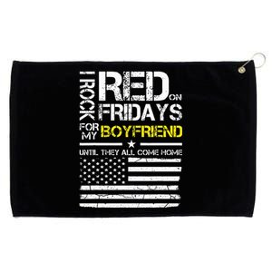 Red Friday Military Girlfriend Wear Red For Boyfriend Grommeted Golf Towel