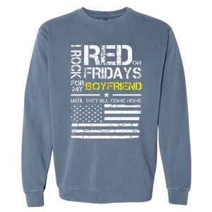 Red Friday Military Girlfriend Wear Red For Boyfriend Garment-Dyed Sweatshirt