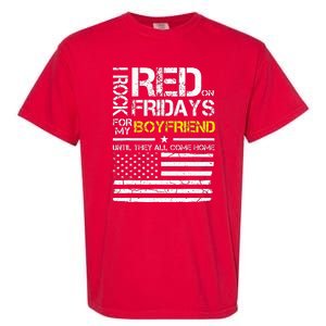 Red Friday Military Girlfriend Wear Red For Boyfriend Garment-Dyed Heavyweight T-Shirt