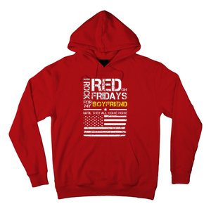 Red Friday Military Girlfriend Wear Red For Boyfriend Hoodie