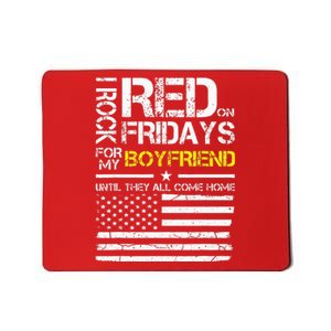 Red Friday Military Girlfriend Wear Red For Boyfriend Mousepad