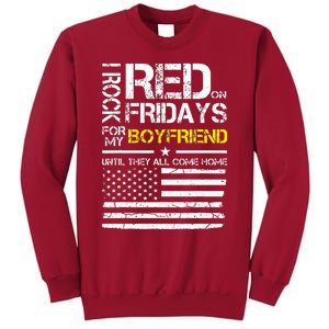 Red Friday Military Girlfriend Wear Red For Boyfriend Tall Sweatshirt