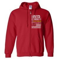 Red Friday Military Girlfriend Wear Red For Boyfriend Full Zip Hoodie