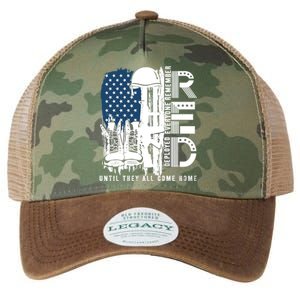 Red Friday Military We Wear Red Support Our Troops US Flag Legacy Tie Dye Trucker Hat