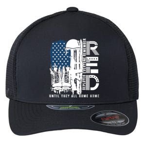 Red Friday Military We Wear Red Support Our Troops US Flag Flexfit Unipanel Trucker Cap