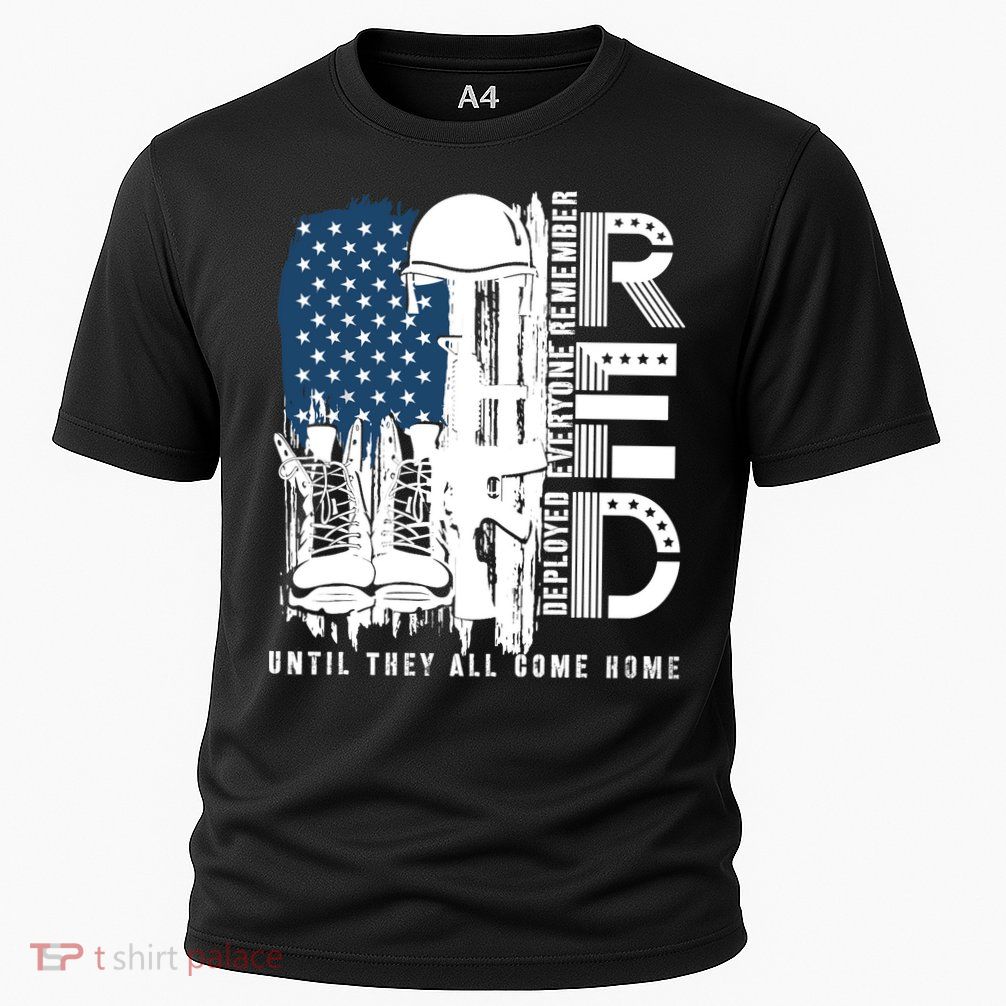 Red Friday Military We Wear Red Support Our Troops US Flag Performance Shirt