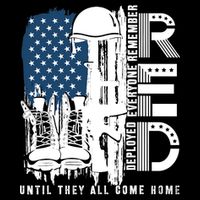 Red Friday Military We Wear Red Support Our Troops US Flag City Backpack