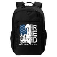 Red Friday Military We Wear Red Support Our Troops US Flag Backpack
