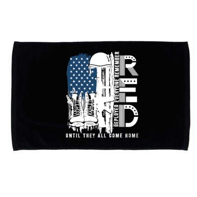 Red Friday Military We Wear Red Support Our Troops US Flag Microfiber Hand Towel