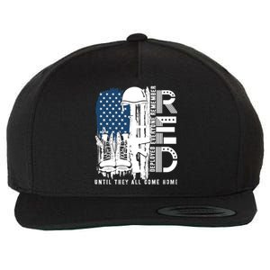 Red Friday Military We Wear Red Support Our Troops US Flag Wool Snapback Cap