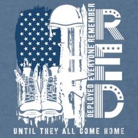 Red Friday Military We Wear Red Support Our Troops US Flag Garment-Dyed Sweatshirt