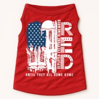 Red Friday Military We Wear Red Support Our Troops US Flag Doggie Tank