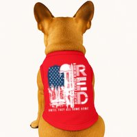 Red Friday Military We Wear Red Support Our Troops US Flag Doggie Tank