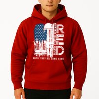 Red Friday Military We Wear Red Support Our Troops US Flag Hoodie