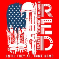Red Friday Military We Wear Red Support Our Troops US Flag Button