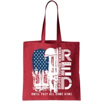 Red Friday Military We Wear Red Support Our Troops US Flag Bag