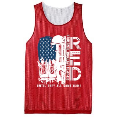 Red Friday Military We Wear Red Support Our Troops US Flag Mesh Reversible Basketball Jersey Tank