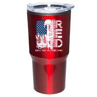 Red Friday Military We Wear Red Support Our Troops US Flag Tumbler