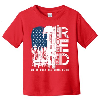 Red Friday Military We Wear Red Support Our Troops US Flag Toddler T-Shirt
