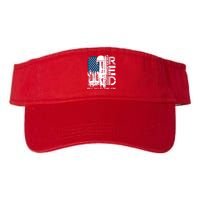 Red Friday Military We Wear Red Support Our Troops US Flag Valucap Bio-Washed Visor