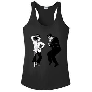 Retro Funny Monster And Bride Dancing Halloween Ladies PosiCharge Competitor Racerback Tank