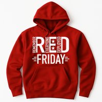 Red Friday Military Remember Everyone Deployed US Veterans Hoodie