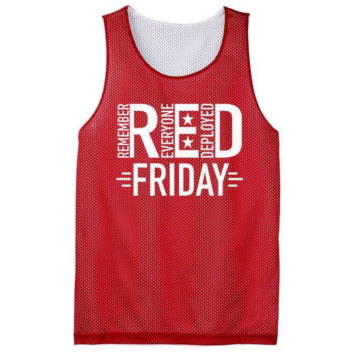 Red Friday Military Remember Everyone Deployed US Veterans Mesh Reversible Basketball Jersey Tank