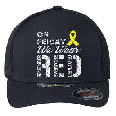 Red Friday Military R.E.D. On Friday We Wear Red Flexfit Unipanel Trucker Cap