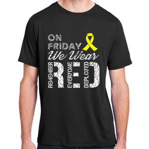 Red Friday Military R.E.D. On Friday We Wear Red Adult ChromaSoft Performance T-Shirt