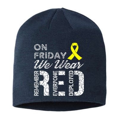 Red Friday Military R.E.D. On Friday We Wear Red Sustainable Beanie