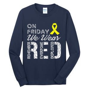 Red Friday Military R.E.D. On Friday We Wear Red Tall Long Sleeve T-Shirt