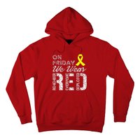 Red Friday Military R.E.D. On Friday We Wear Red Hoodie