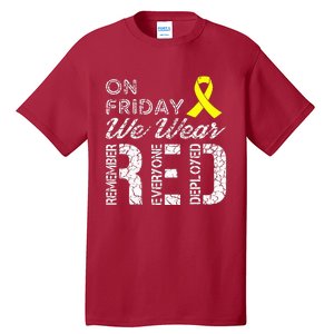 Red Friday Military R.E.D. On Friday We Wear Red Tall T-Shirt