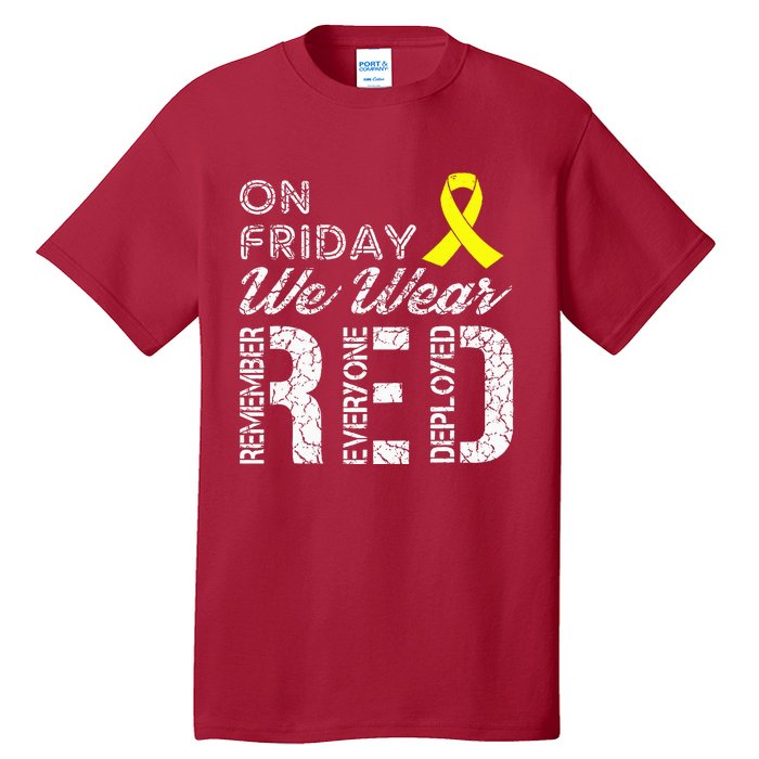 Red Friday Military R.E.D. On Friday We Wear Red Tall T-Shirt