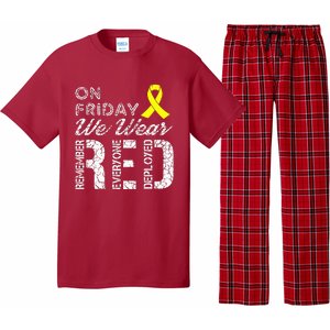 Red Friday Military R.E.D. On Friday We Wear Red Pajama Set