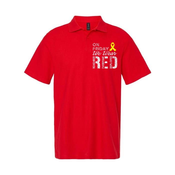 Red Friday Military R.E.D. On Friday We Wear Red Softstyle Adult Sport Polo