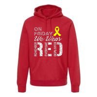 Red Friday Military R.E.D. On Friday We Wear Red Premium Hoodie