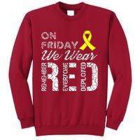 Red Friday Military R.E.D. On Friday We Wear Red Tall Sweatshirt