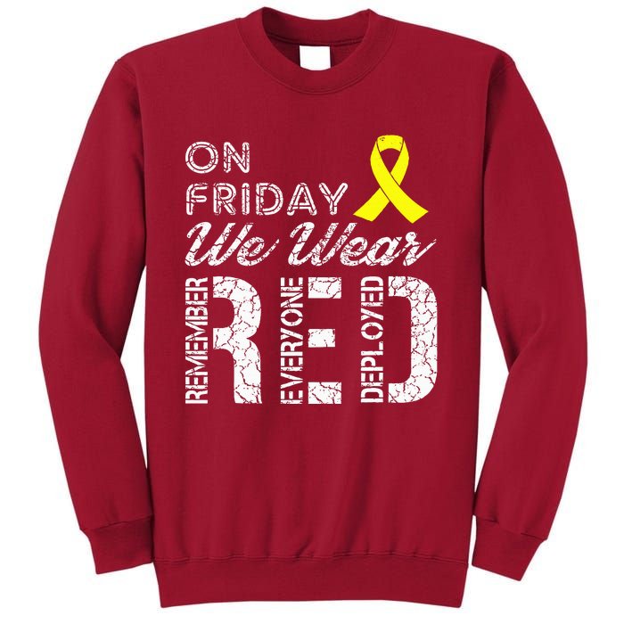 Red Friday Military R.E.D. On Friday We Wear Red Tall Sweatshirt