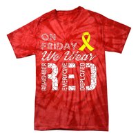 Red Friday Military R.E.D. On Friday We Wear Red Tie-Dye T-Shirt