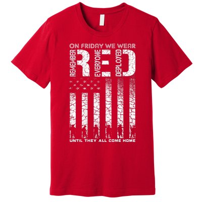 Red Friday Military On Friday We Wear Red Veteran Premium T-Shirt